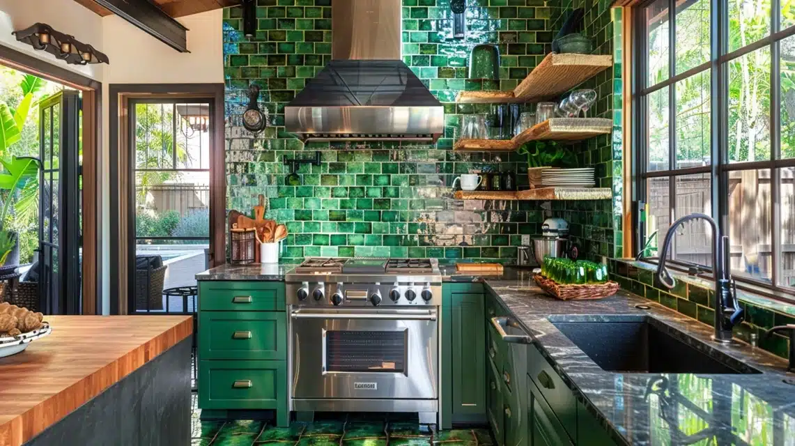 Green Kitchen Tiles