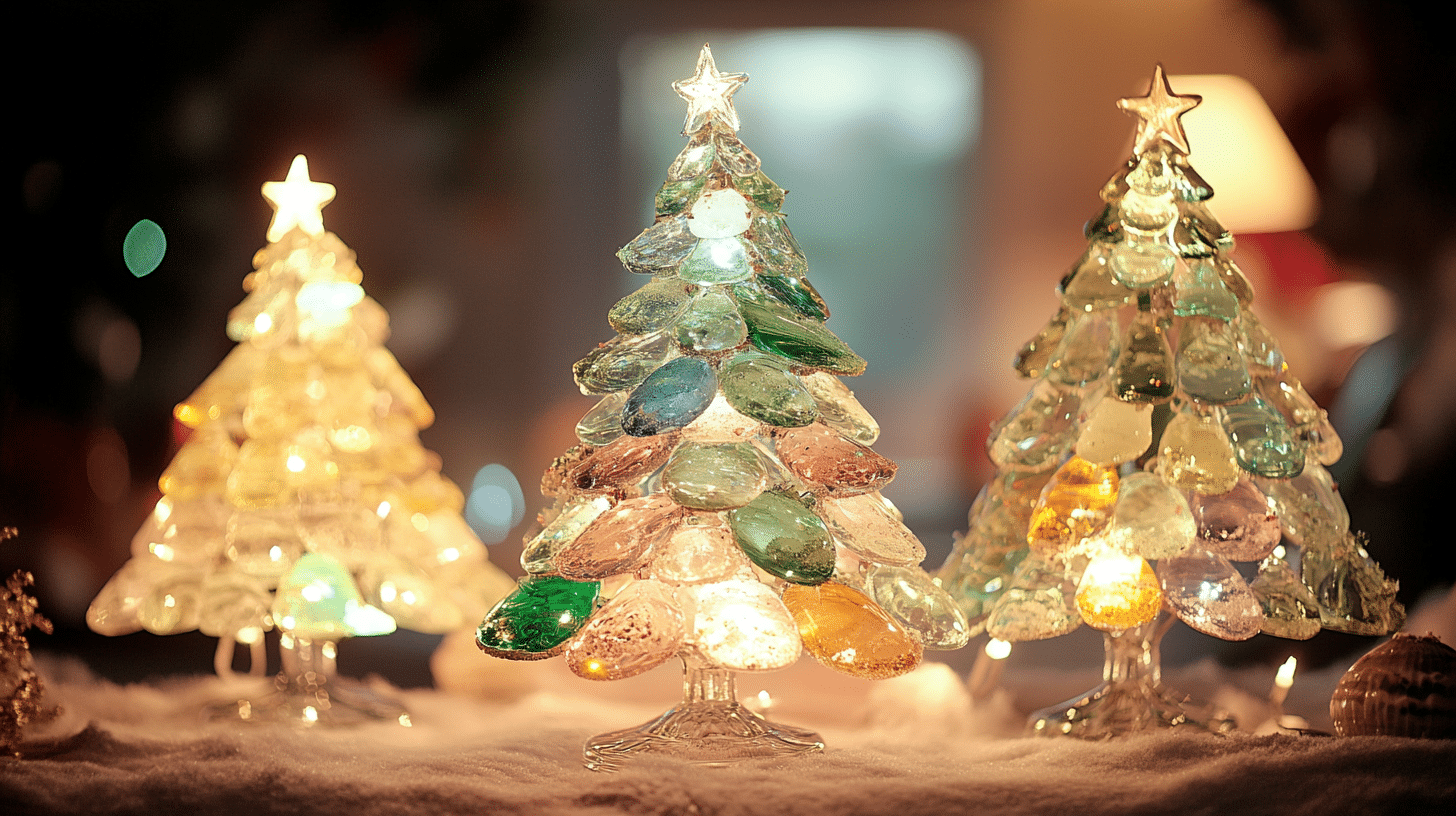 Illuminate Your Holidays with Sea Glass Christmas Trees