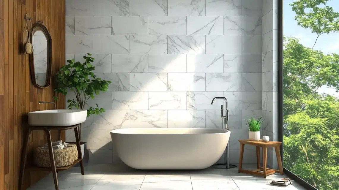 Large Marble Subway Tiles