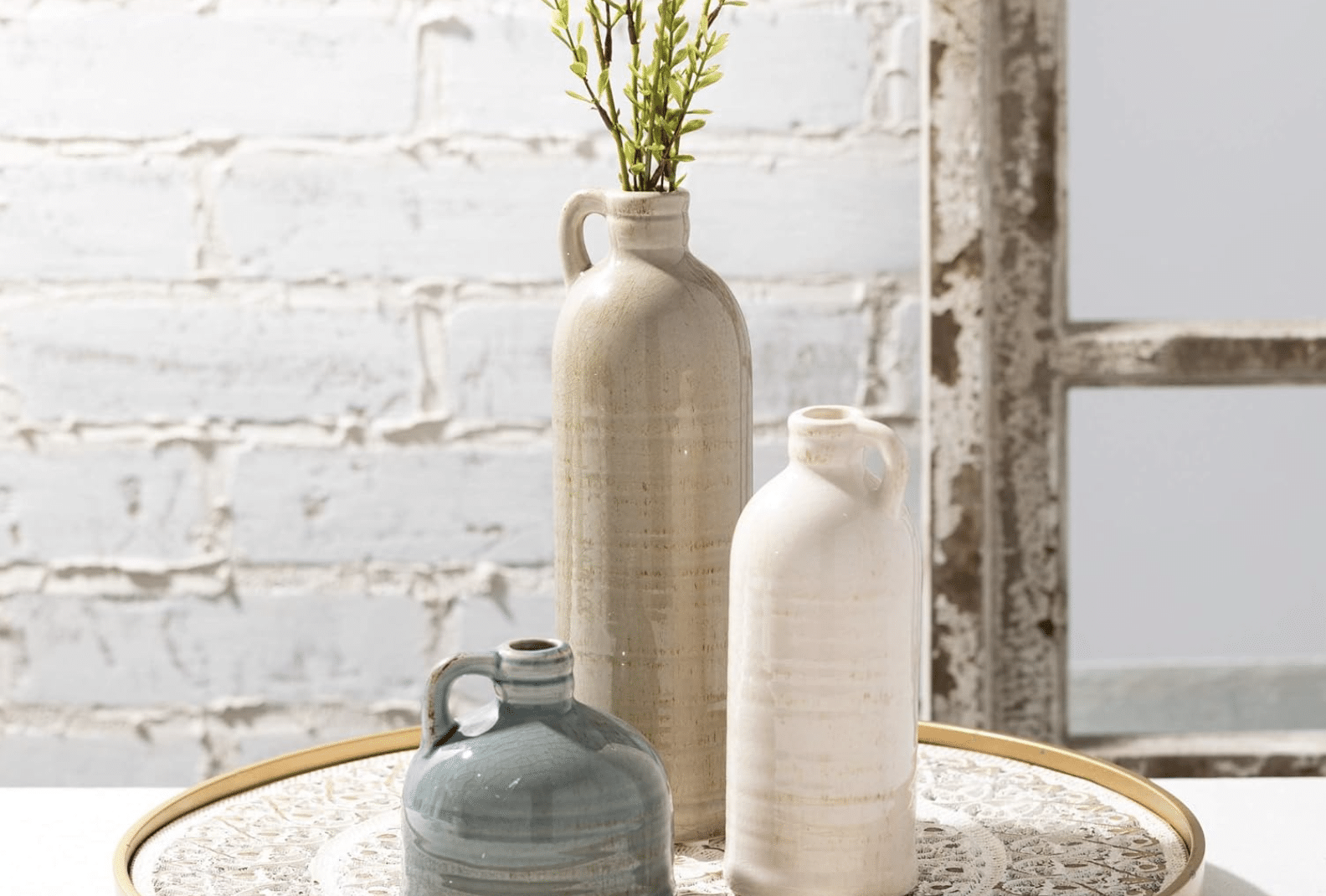 Sullivans Ceramic Jug Vase Set