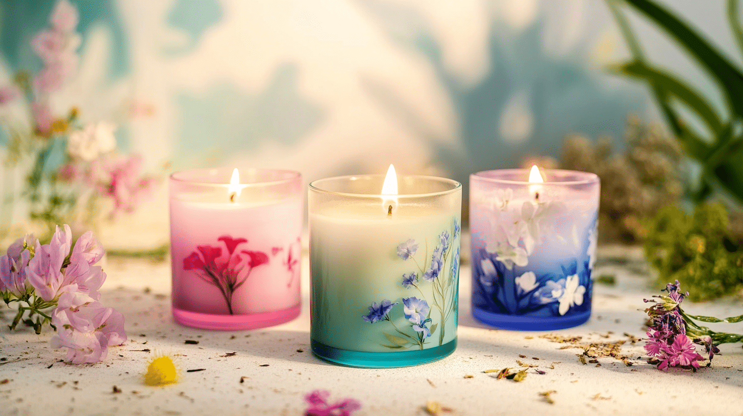 Summer-scented candles