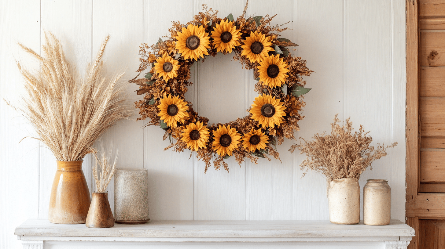 Sunflower wreath