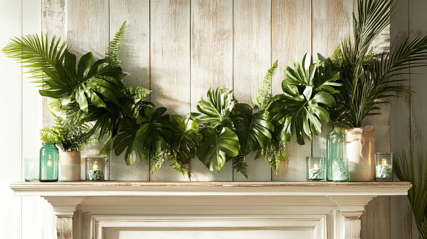 Tropical leaf garland