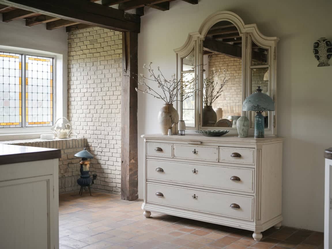 Upcycled Dresser as Kitchen Storage