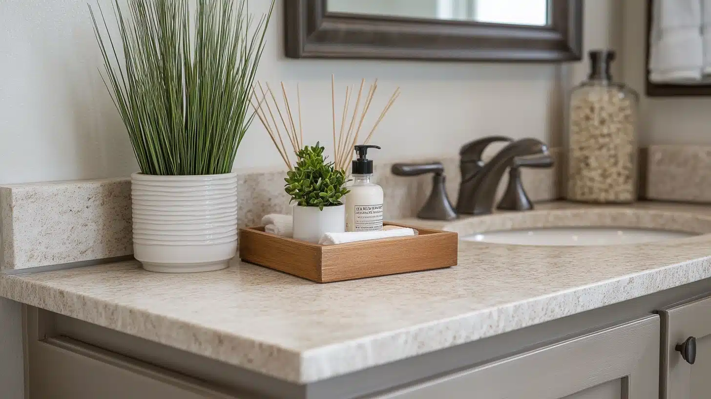 bathroom counter decor ideas