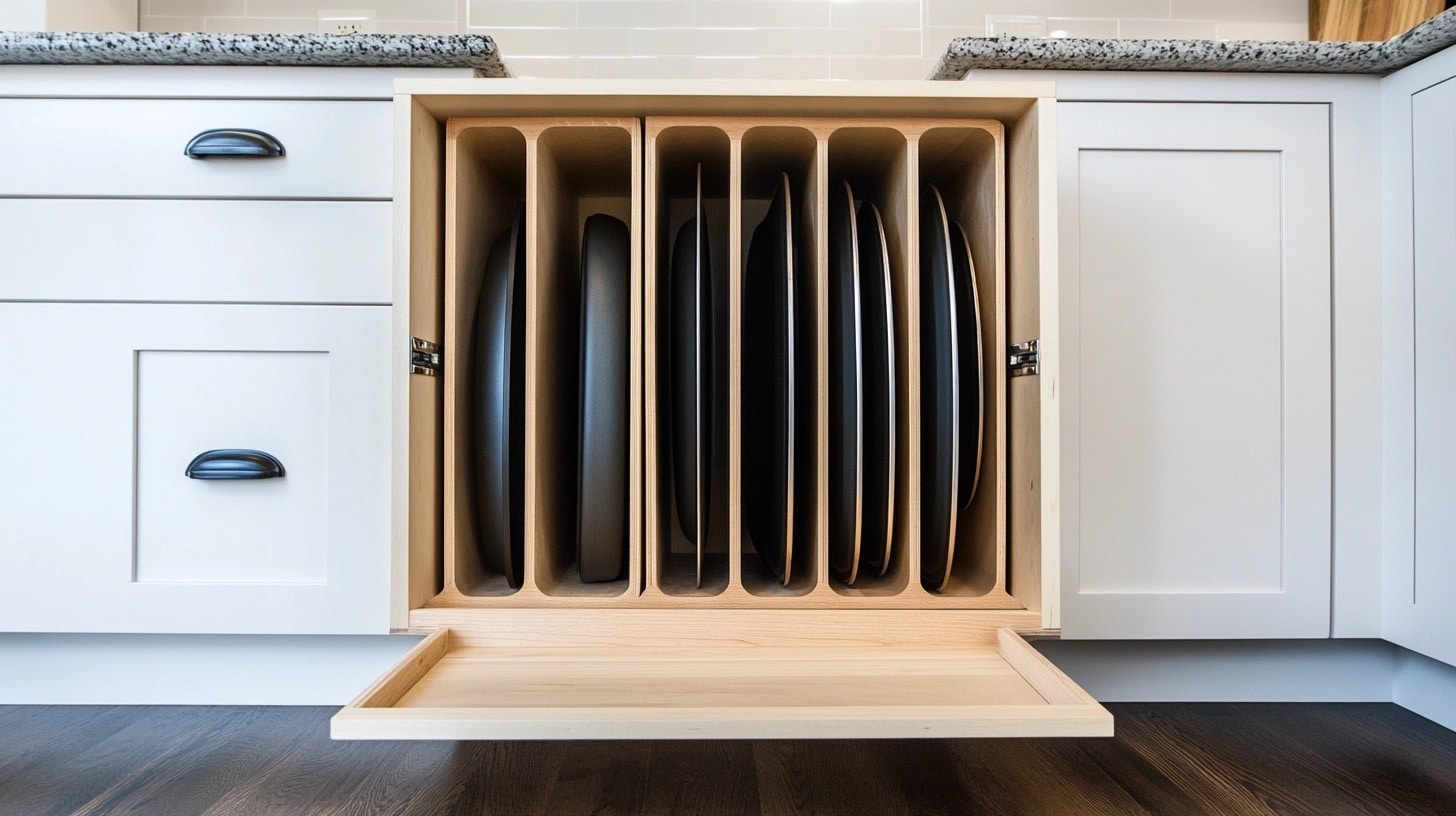 diy baking pan organizer