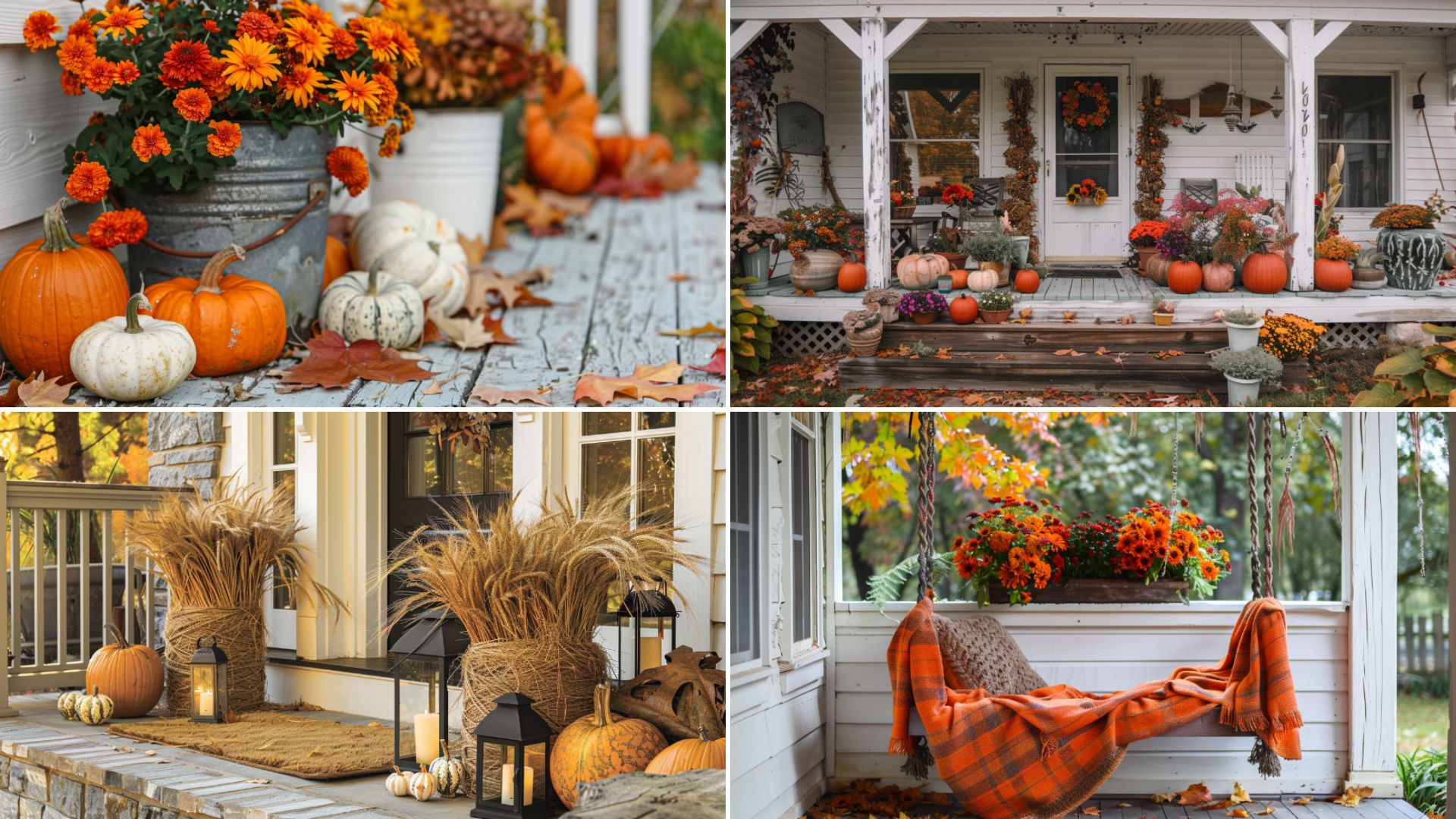 rustic fall porch decorating ideas