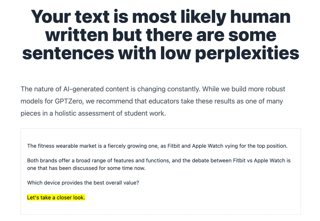 How Does the GPTZero AI Content Detector Work?