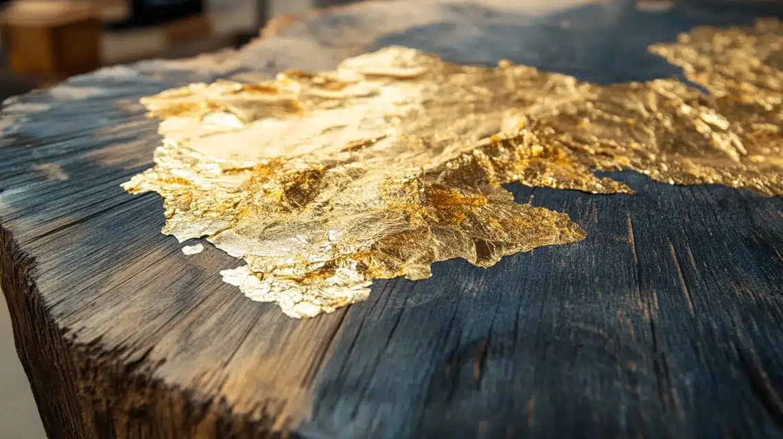 Applying Gold Leaf to Wood