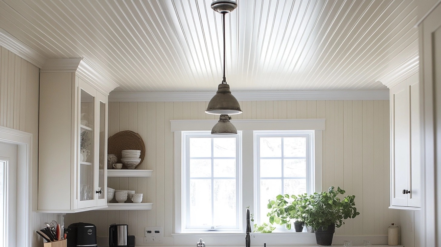 Beadboard Ceiling Extension