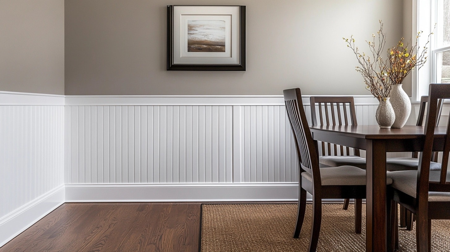 Beadboard Wainscoting with Chair Rail