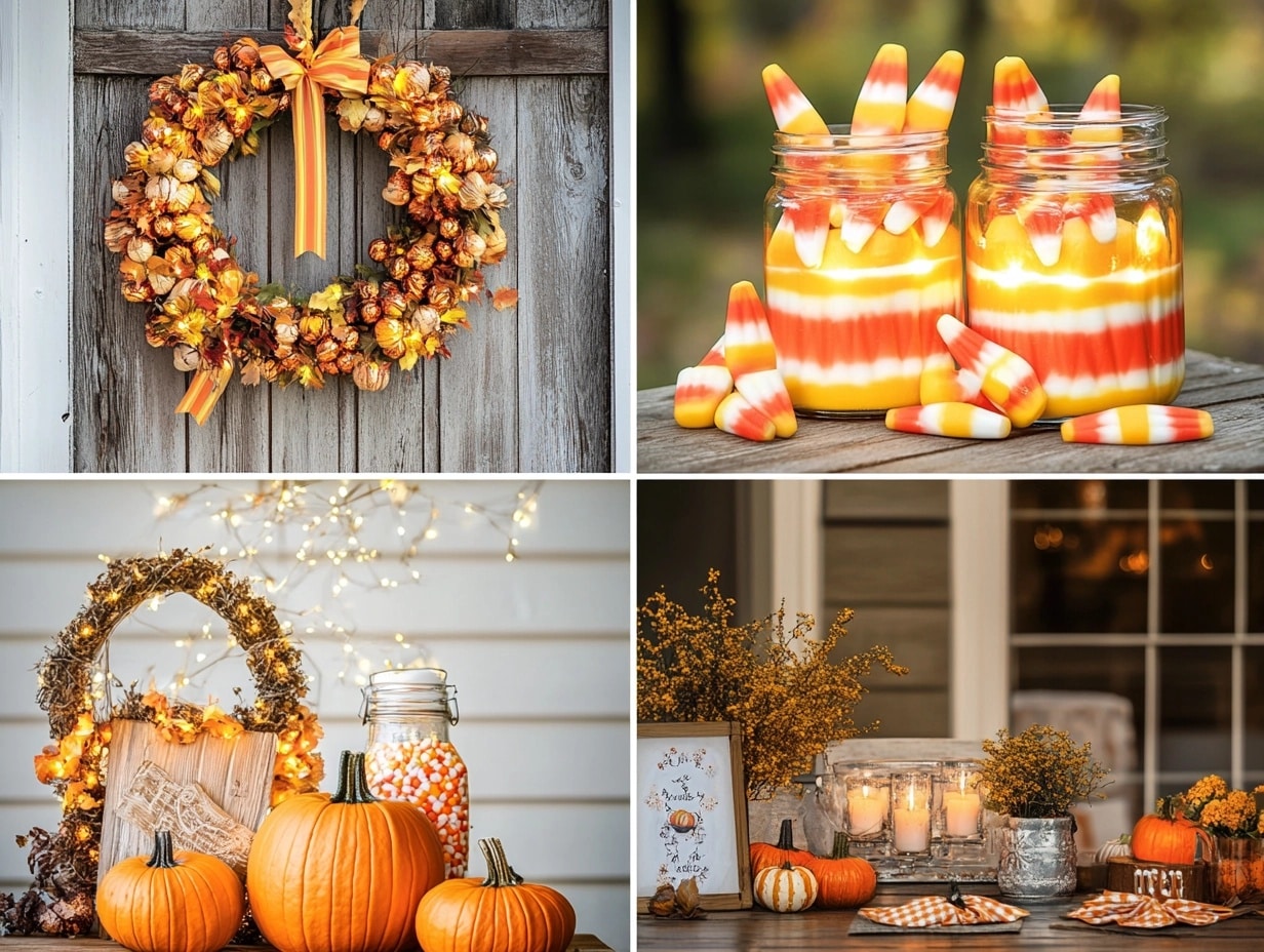 Candy Corn-Themed Party Decorations for Halloween