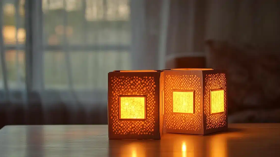 Cardboard Box Lamp (Approximate Cost - $8-10)