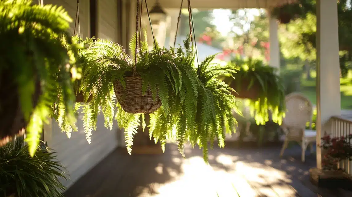 Classic Hanging Fern Baskets