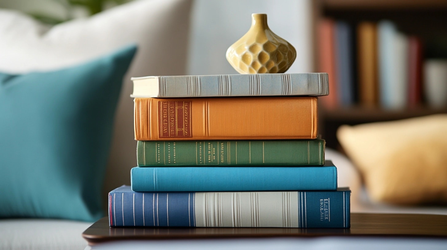 Color-Theme Book Stack