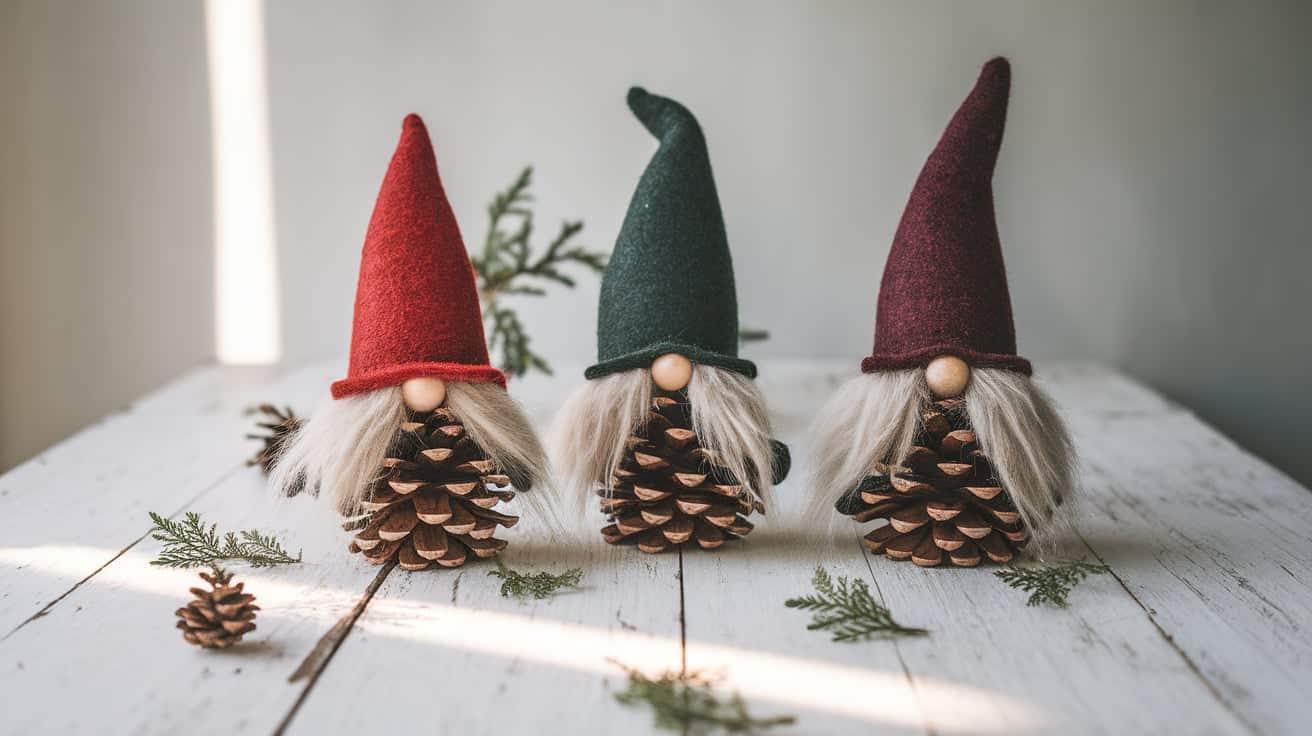 DIY Pinecone Gnomes