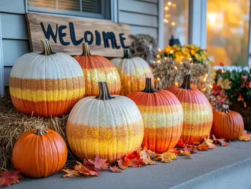 Decorated Seasonal Pumpkins