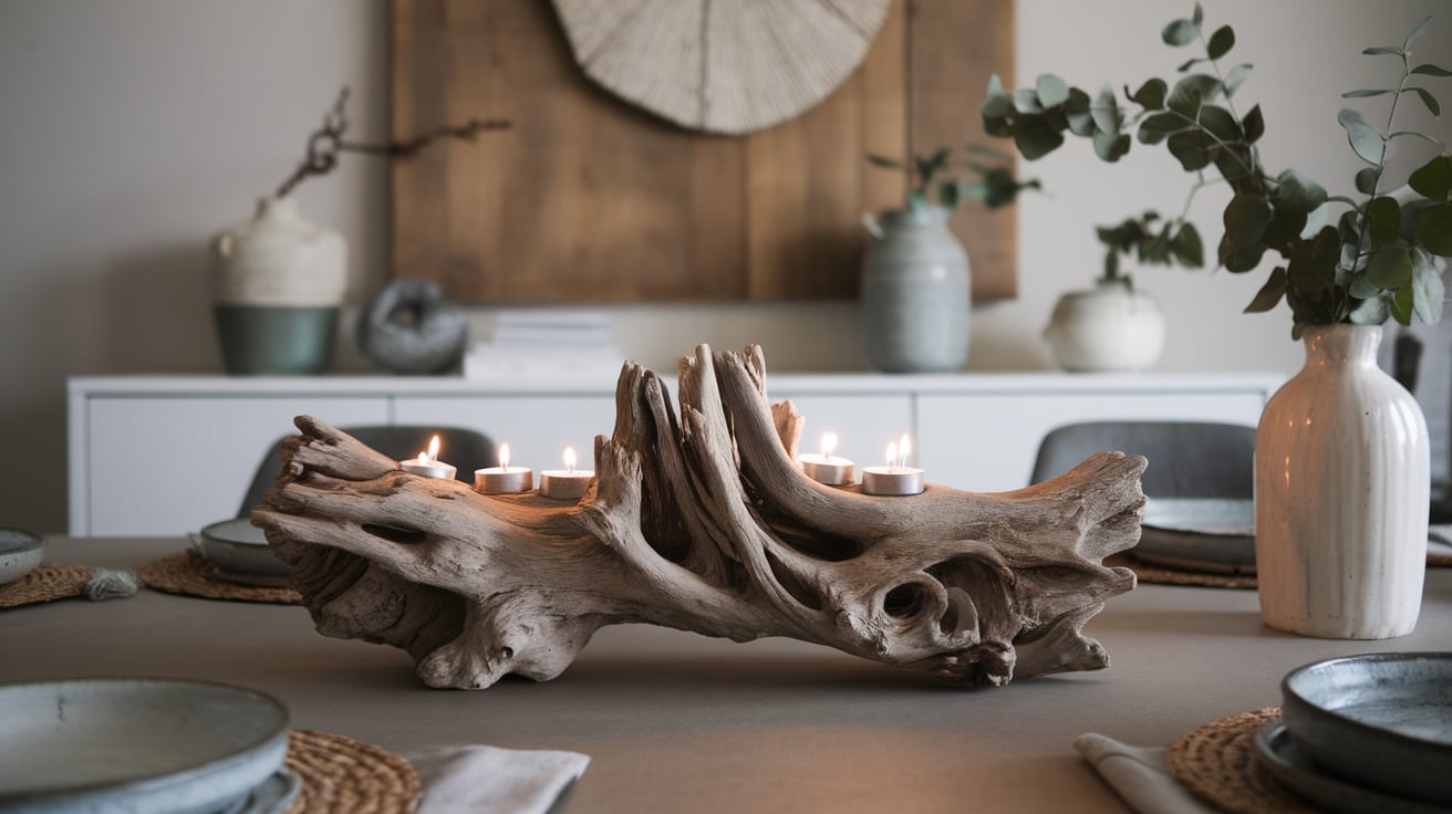 Driftwood Candle Holder