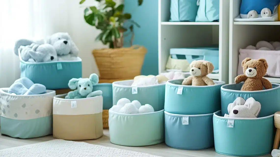 Fabric-Covered Storage Boxes