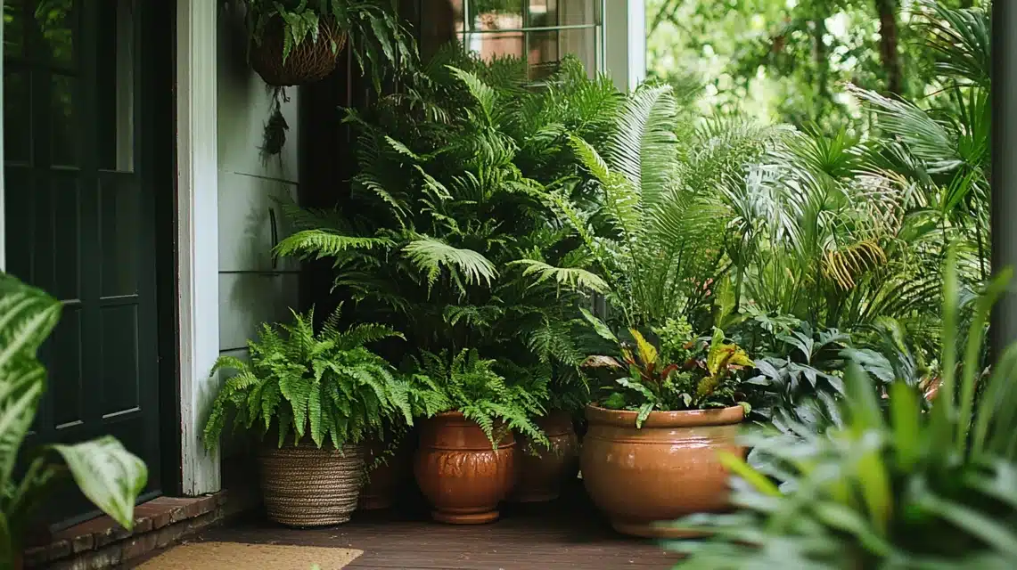 Fern-Filled Corner Nook