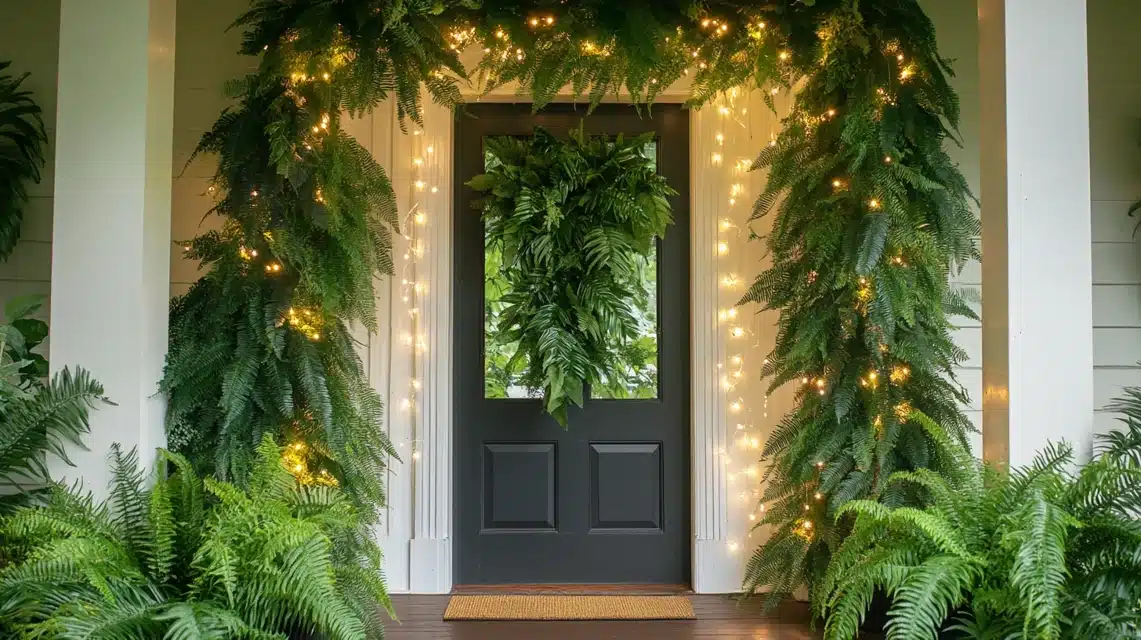 Fern Garland Around the Doorway