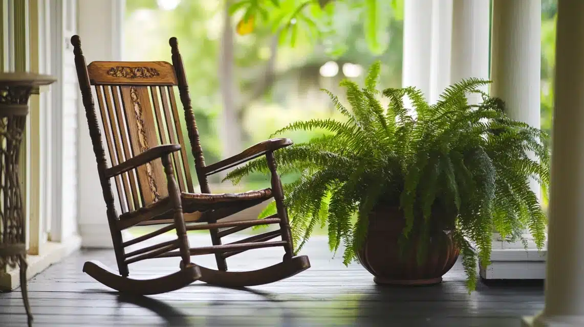 Fern and Rocking Chair Combo