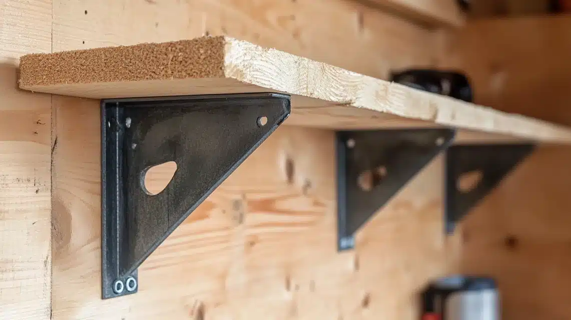 Heavy-Duty Shelf Brackets Using 2x4s