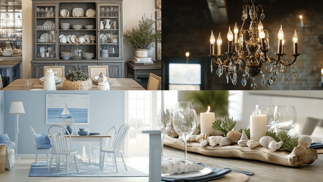 Inspiring Coastal Farmhouse Dining Room Ideas