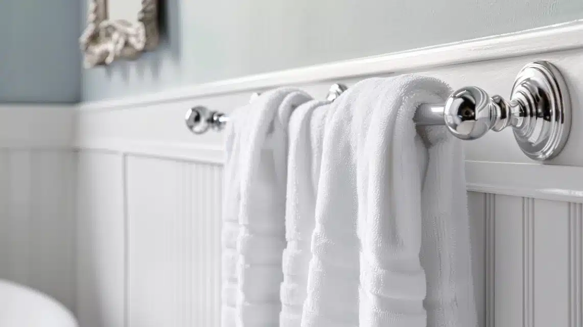 Leverage Wall Space with Hooks for Towels