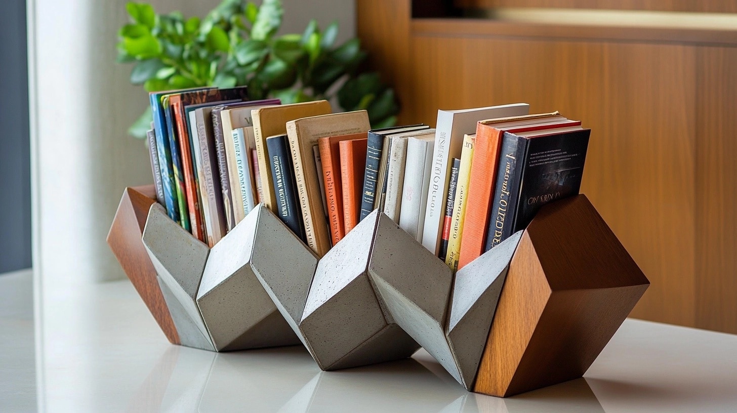 Modern Bookend Arrangement