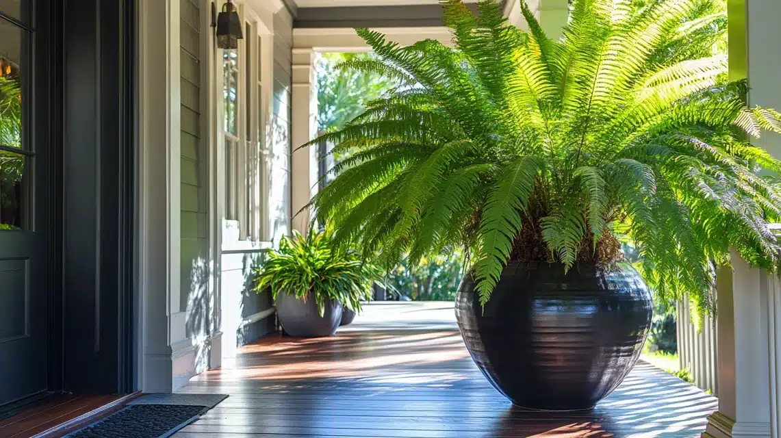 Oversized Fern Pot Statement Piece