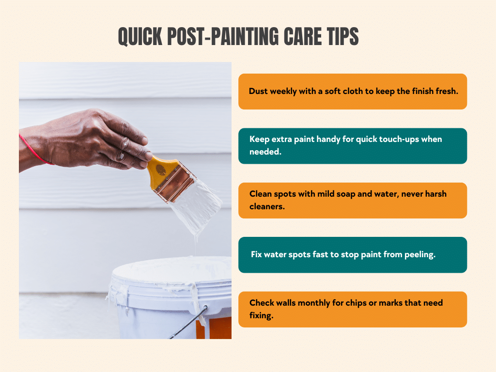 Post-Painting Care Tips to Follow