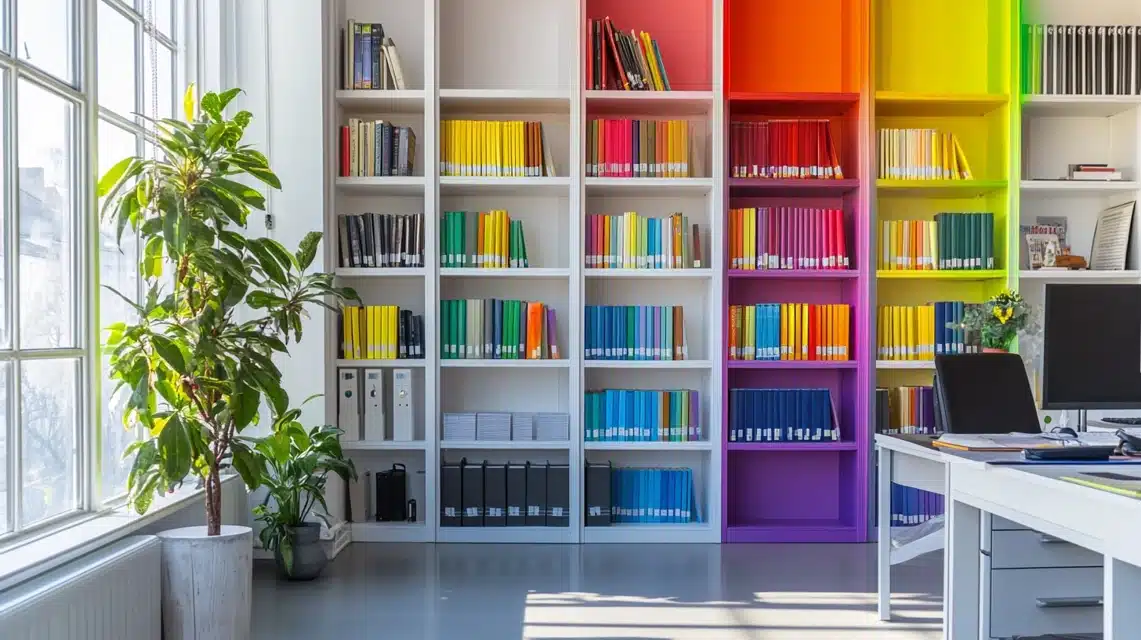 Rainbow Bookshelf