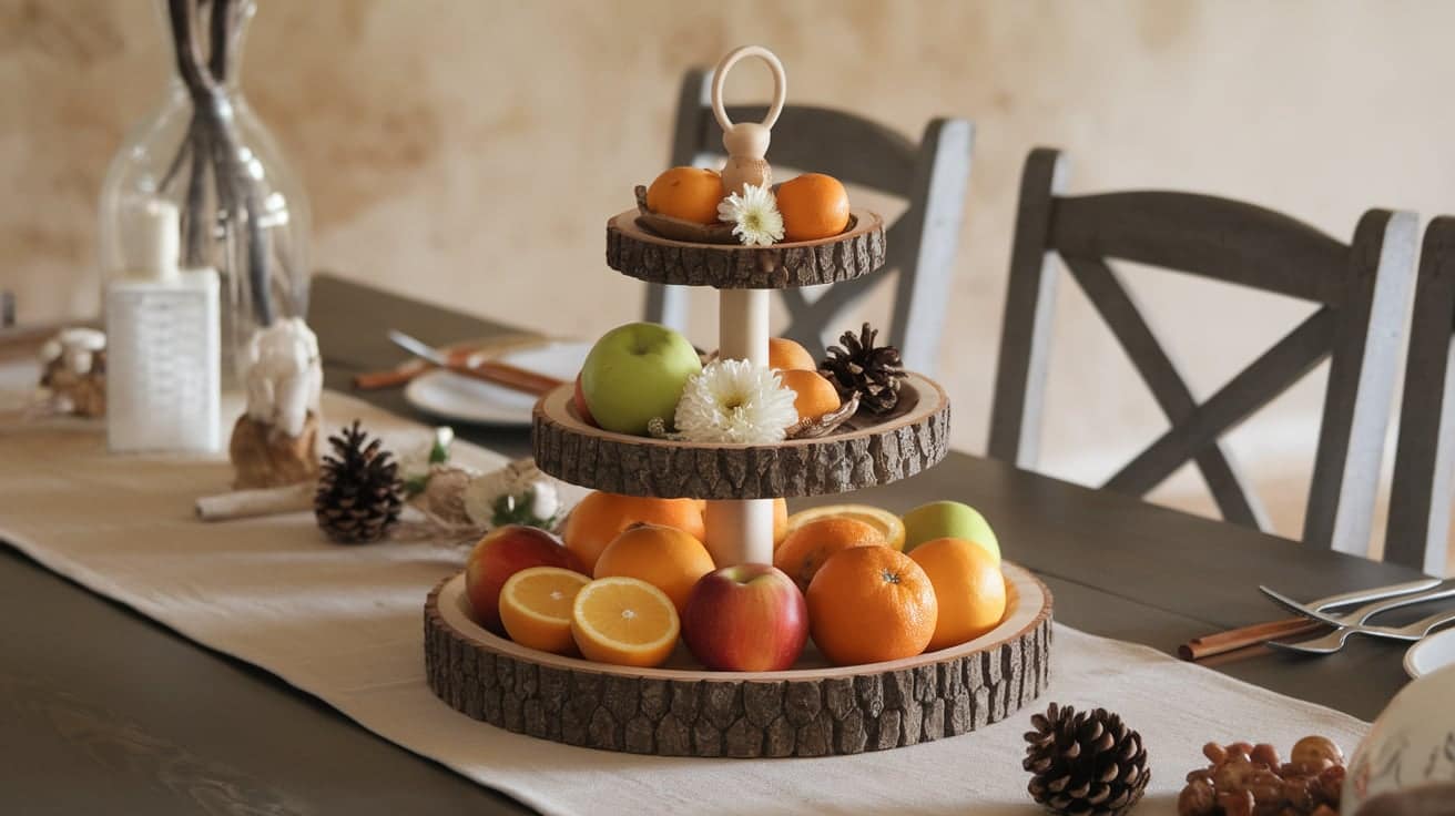 Tiered Wooden Tray