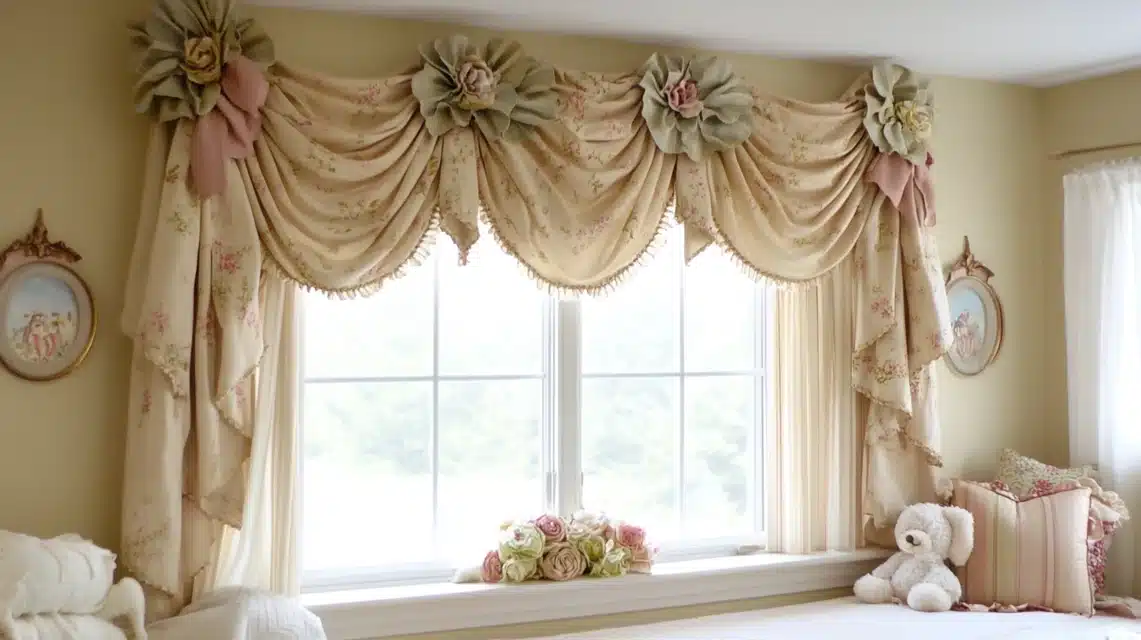 Window Valance From Old Sheets