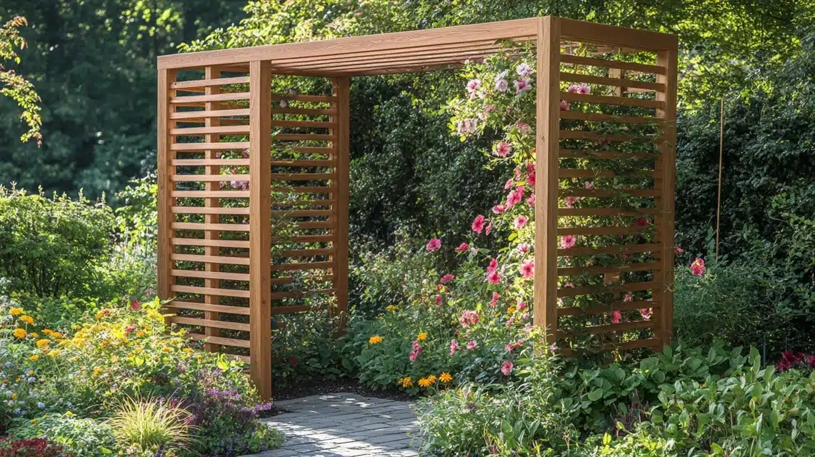 Wooden Trellis Construction