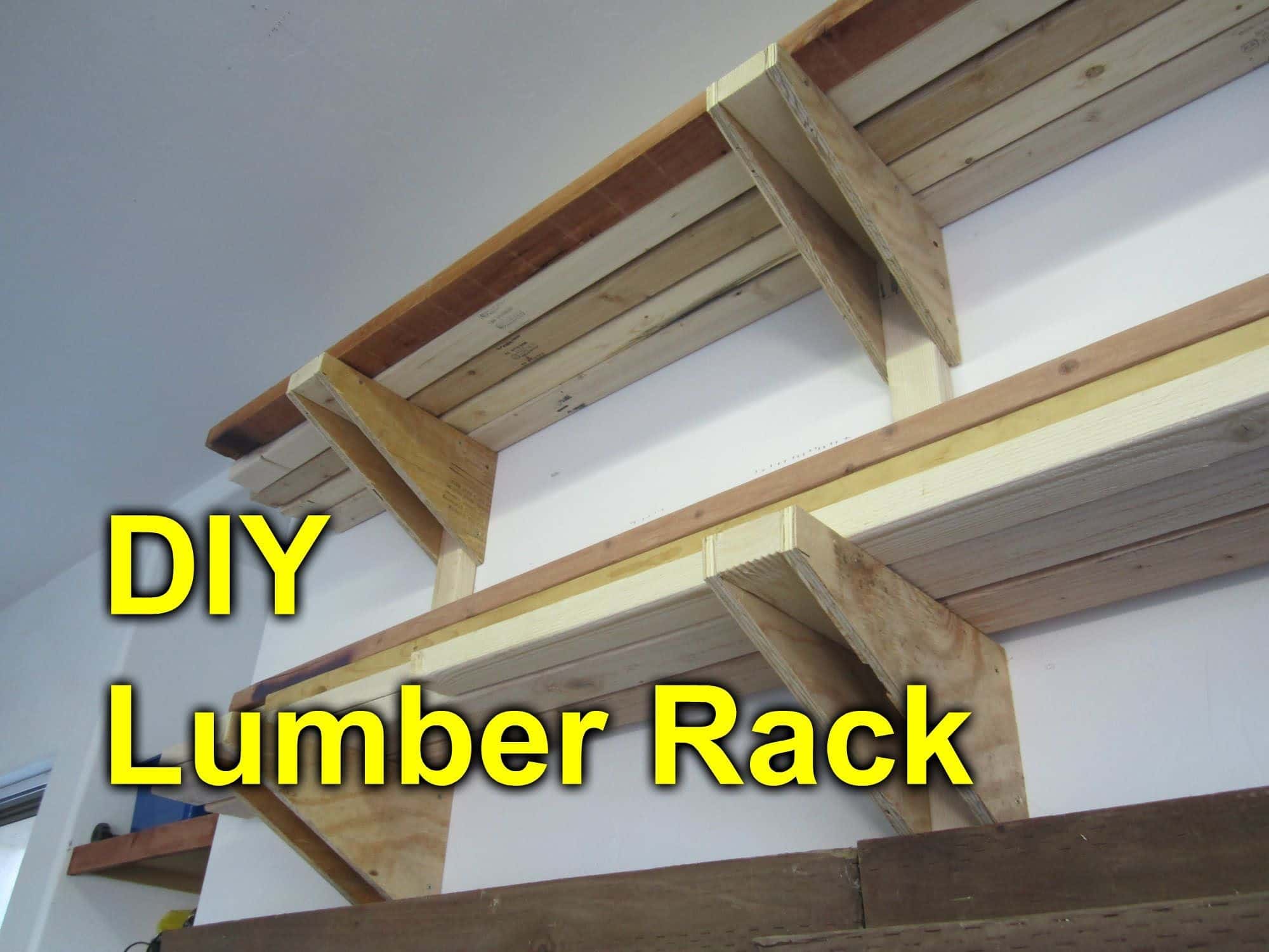 diy lumber rack