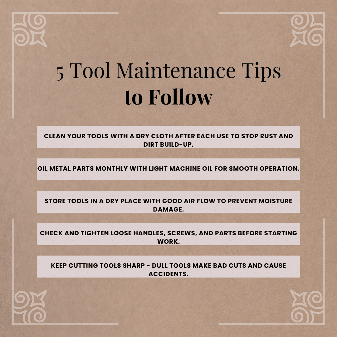 maintenence tool tips