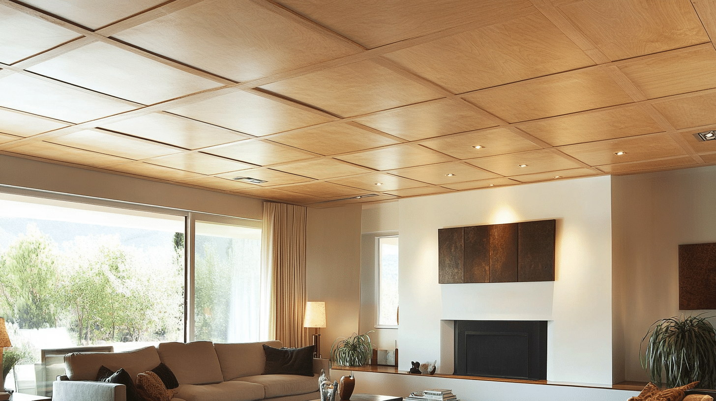 plywood ceiling