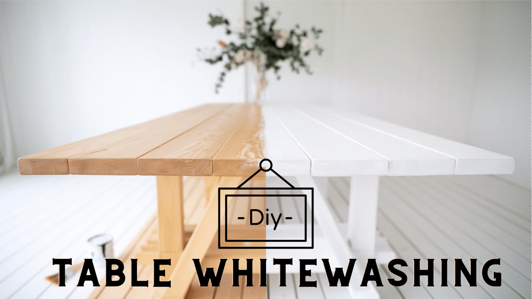 white wash table