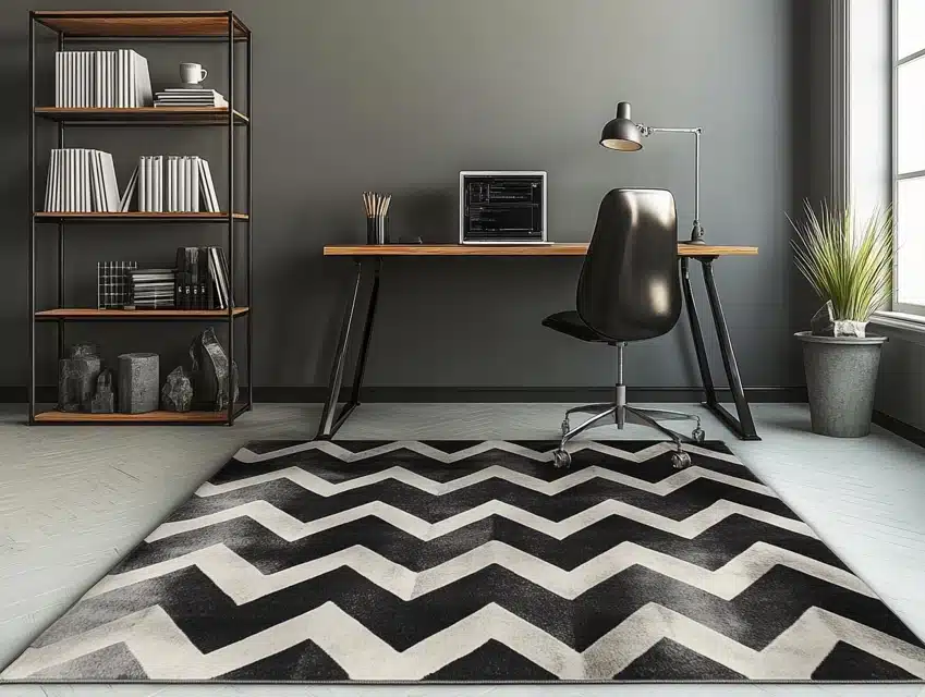 Chevron Striped Rug