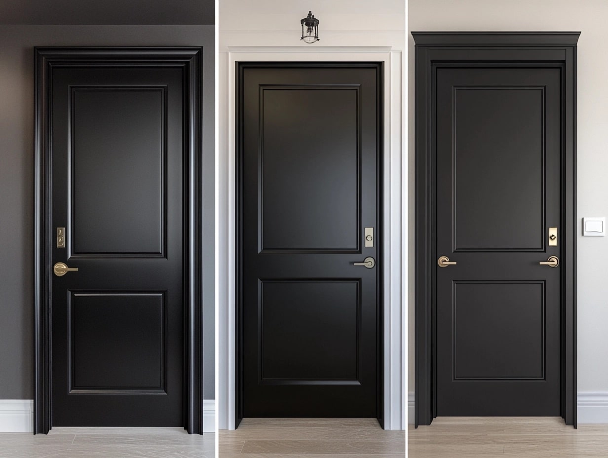 Comparing Glossy vs. Matte vs. Satin Finishes for Black Doors