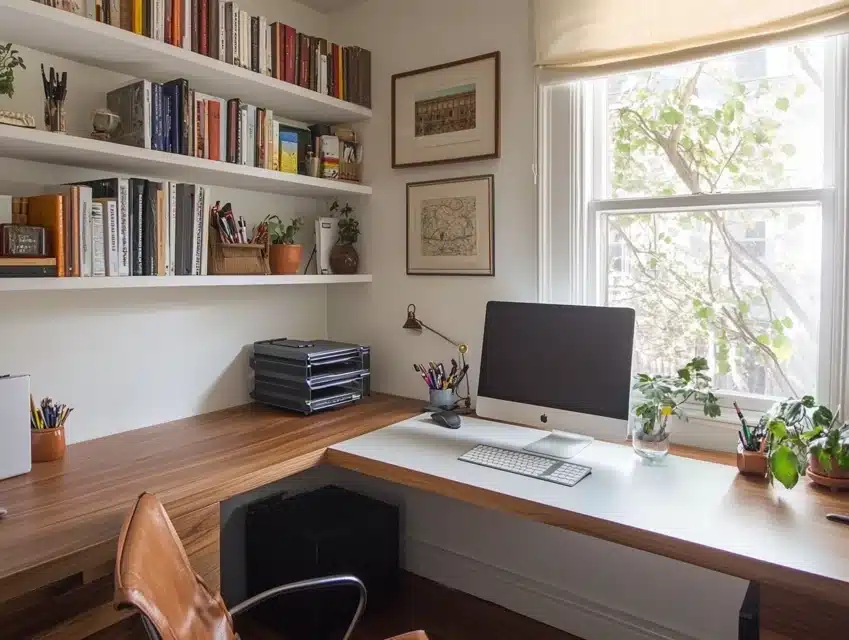 Corner Built-In Desk