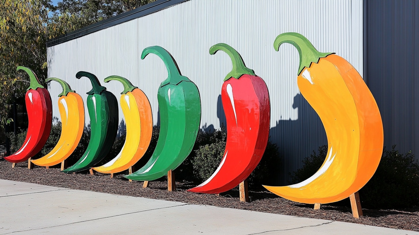 Giant Chili Pepper Cutouts