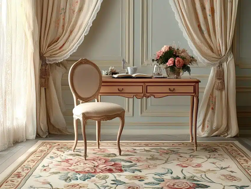 Hand-Tufted Floral Rug