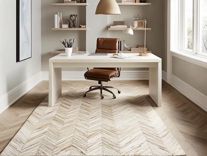 Herringbone Pattern Rug