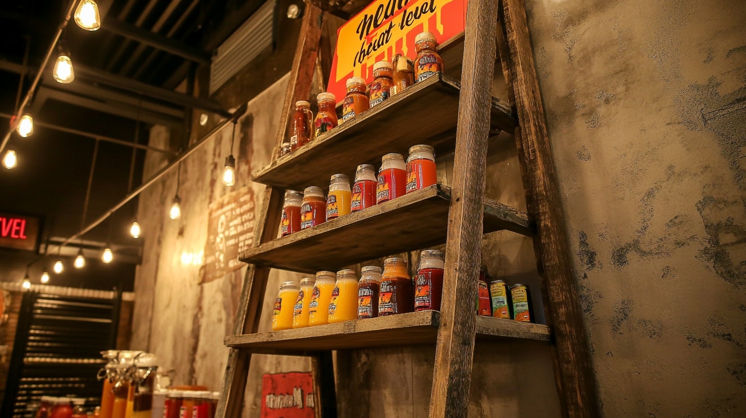 Hot Sauce Tasting Station Decor