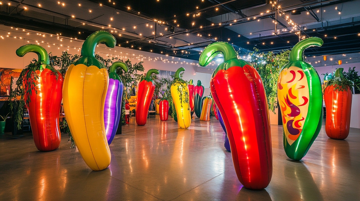 Inflatable Chili Peppers