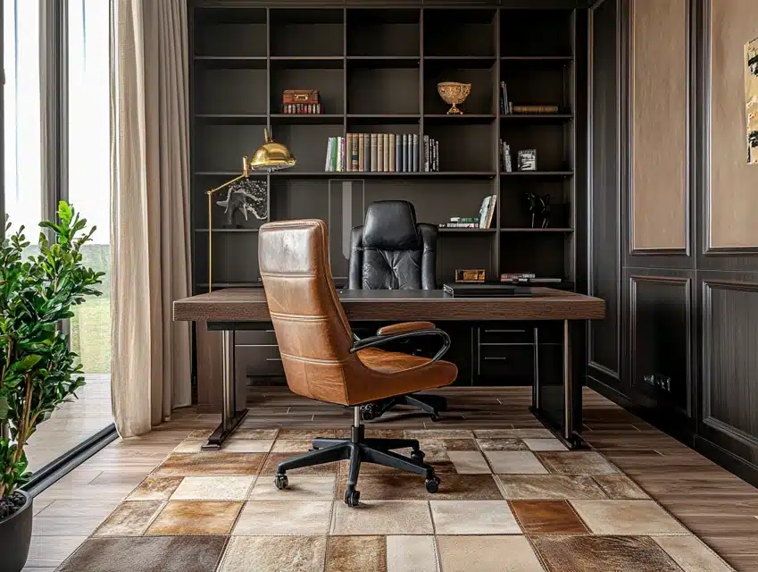 Leather Patchwork Rug