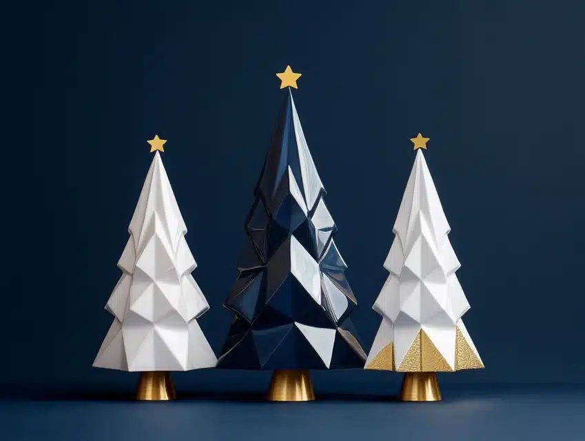 Modern Abstract Christmas Trees